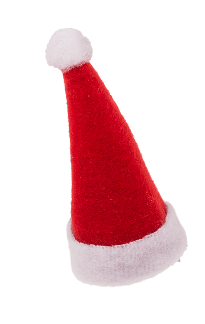 Plush hair clip, Christmas Hat with LED,