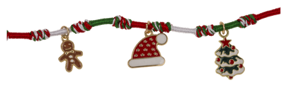 Textile bracelet, X-Mas Charms,