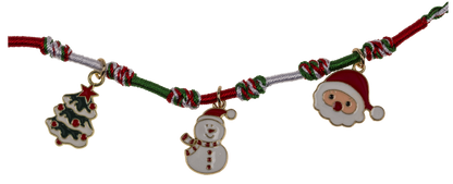 Textile bracelet, X-Mas Charms,