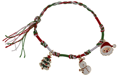 Textile bracelet, X-Mas Charms,