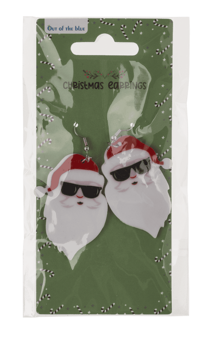 Earrings, Funny X-Mas, made of acrylic,