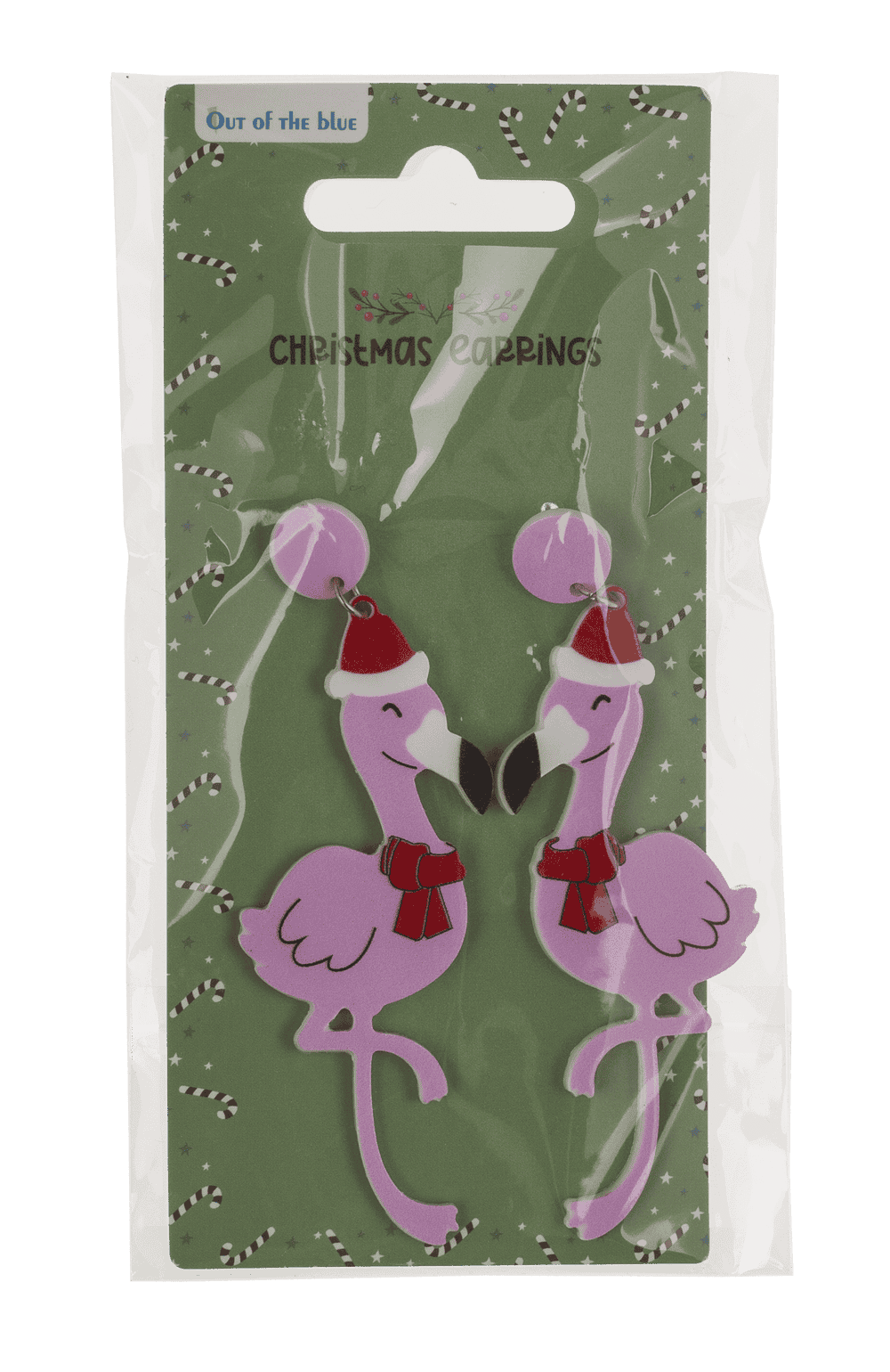 Earrings, Funny X-Mas, made of acrylic,