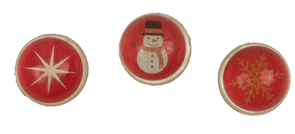 Plastic pen with bouncing ball, X-mas,