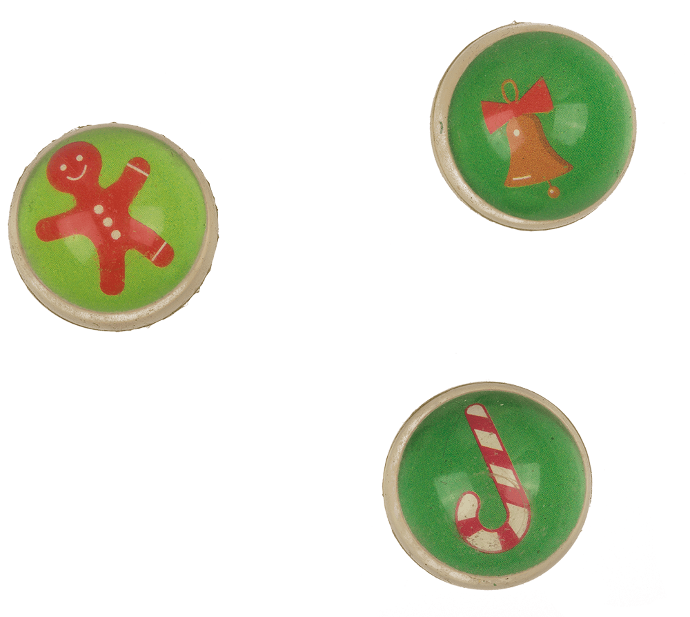 Plastic pen with bouncing ball, X-mas,