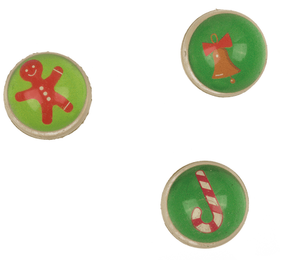 Plastic pen with bouncing ball, X-mas,