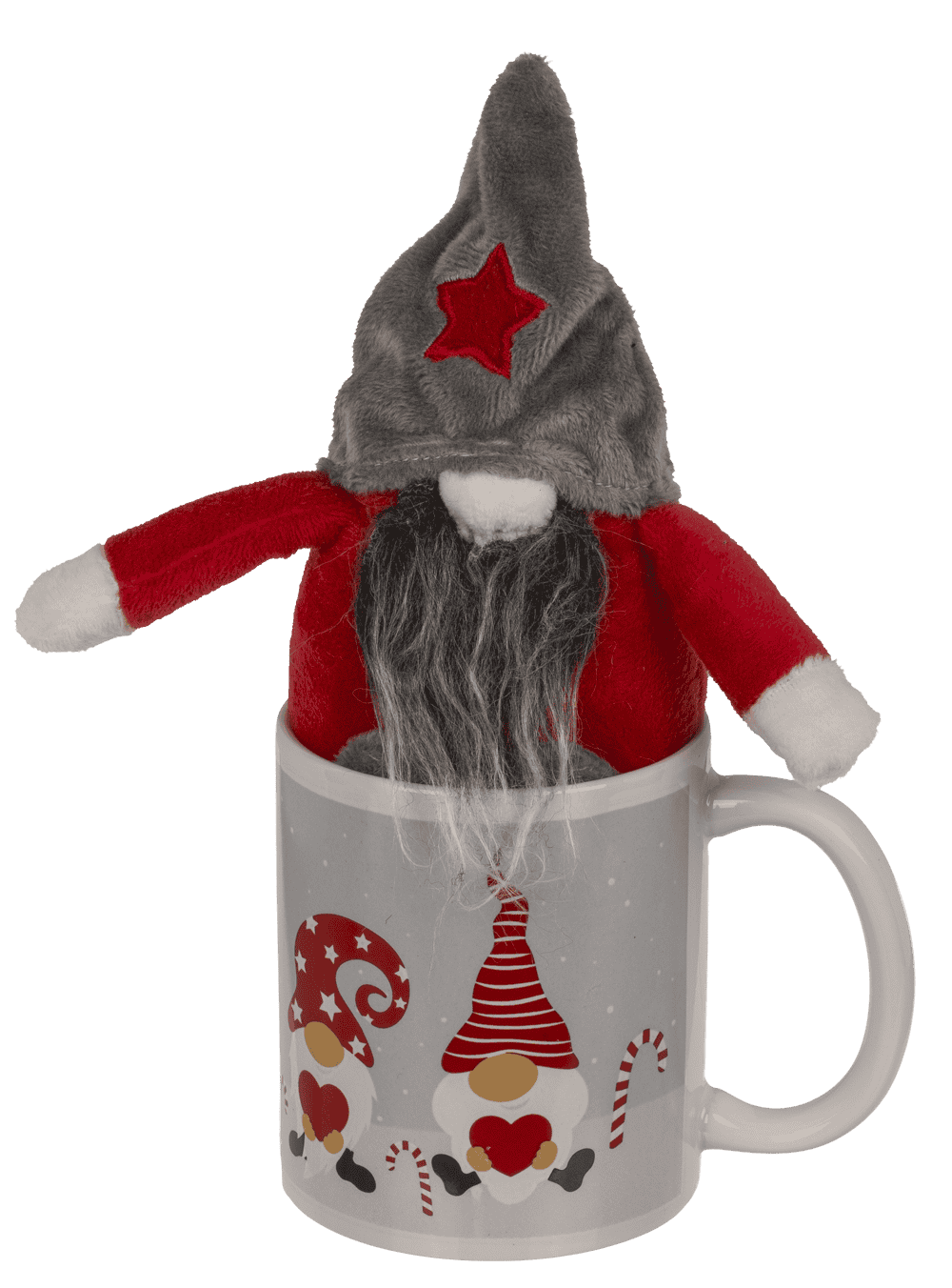 Gift set, Gnome, mug and gnome, 8 x 9 cm,