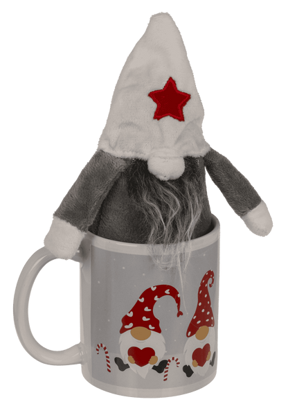 Gift set, Gnome, mug and gnome, 8 x 9 cm,