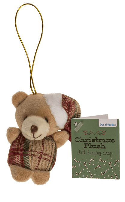Xmas Plush with hanging string, 8 cm,