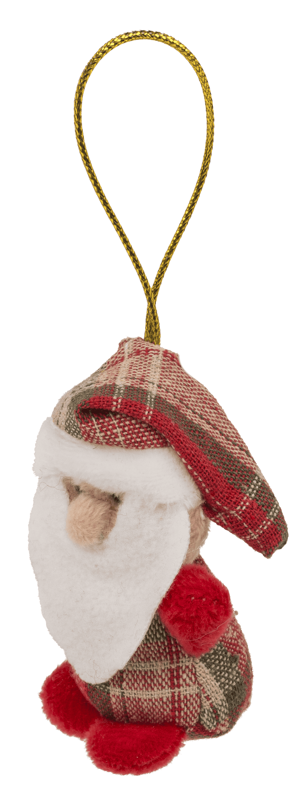 Xmas Plush with hanging string, 8 cm,