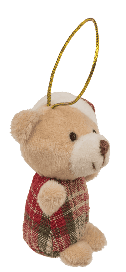 Xmas Plush with hanging string, 8 cm,
