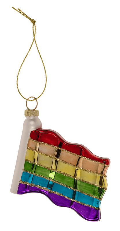 Glass pendant for the Christmas tree, Pride,