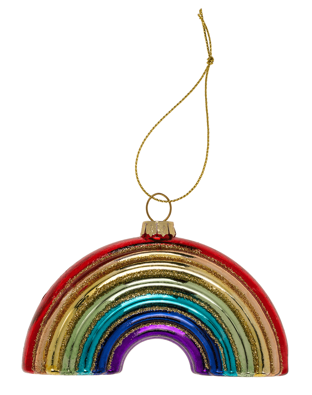 Glass pendant for the Christmas tree, Pride,