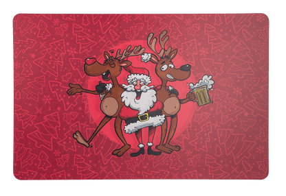 Polypropylen placemat, Crazy Santa,
