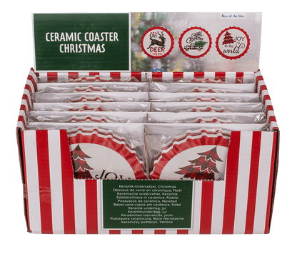 Coaster, Christmas, D: ca. 11 cm,