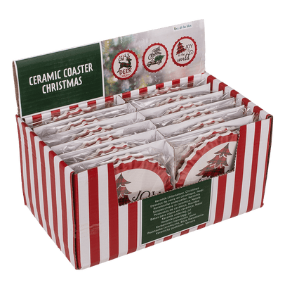 Coaster, Christmas, D: ca. 11 cm,