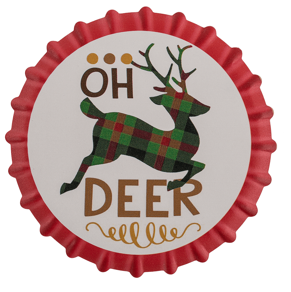 Coaster, Christmas, D: ca. 11 cm,