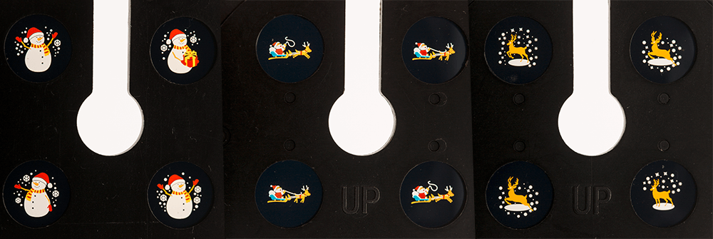 LED candle projector, Christmas, 8 x 15 cm,