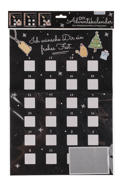 Scratch advent calendar, ca, 52 x 30 cm,