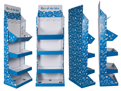 Floor display set, dims (mounted) 1800x600x400mm,