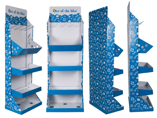 Floor display set, dims (mounted) 1800x600x400mm,