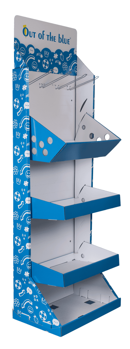 Floor display set, dims (mounted) 1800x600x400mm,