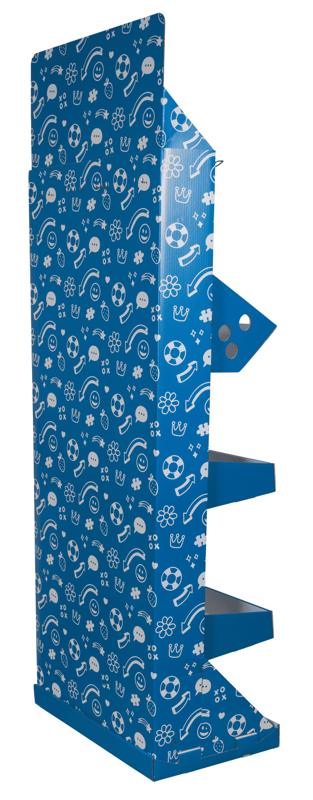 Floor display set, dims (mounted) 1800x600x400mm,