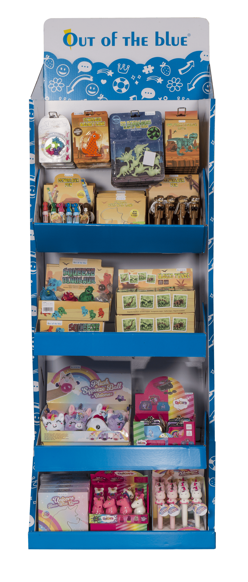 OOTB floor display, Dinosaur & Unicorn,