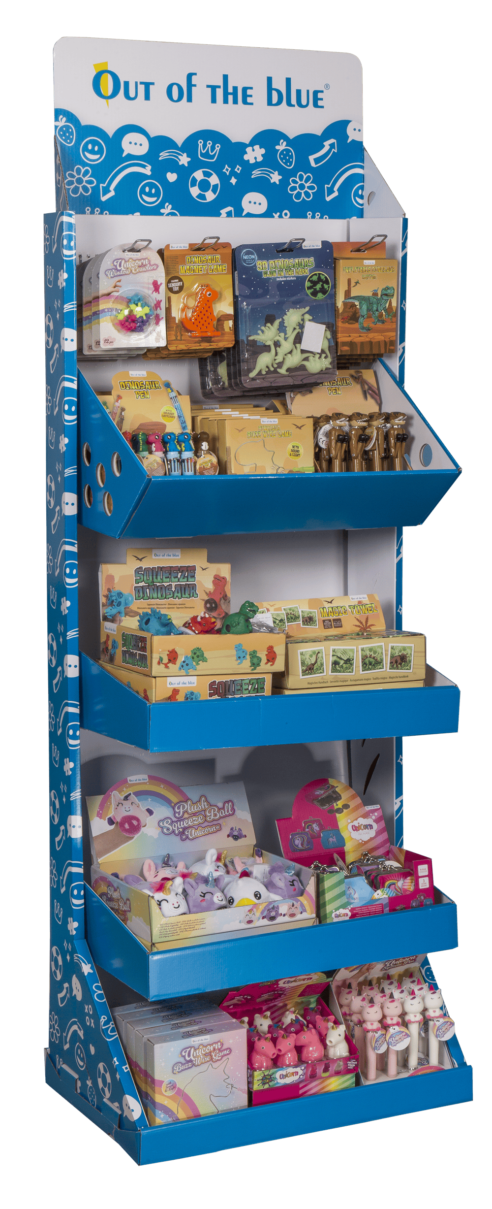 OOTB floor display, Dinosaur & Unicorn,