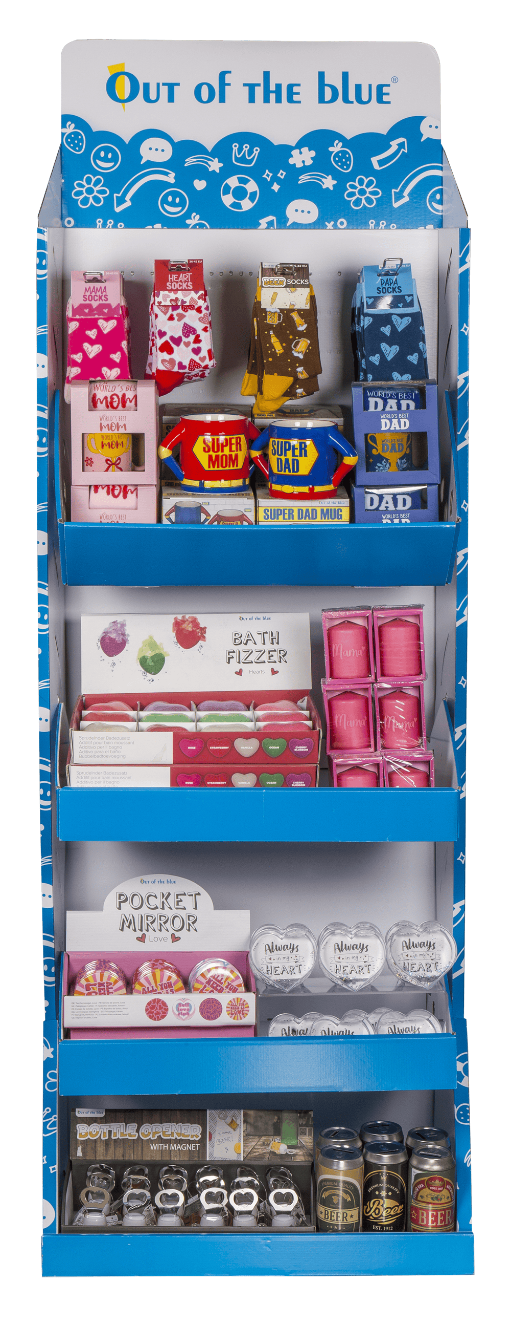 OOTB floor display, Mother's day/father's day