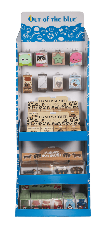 OOTB floor display, handwarmer,
